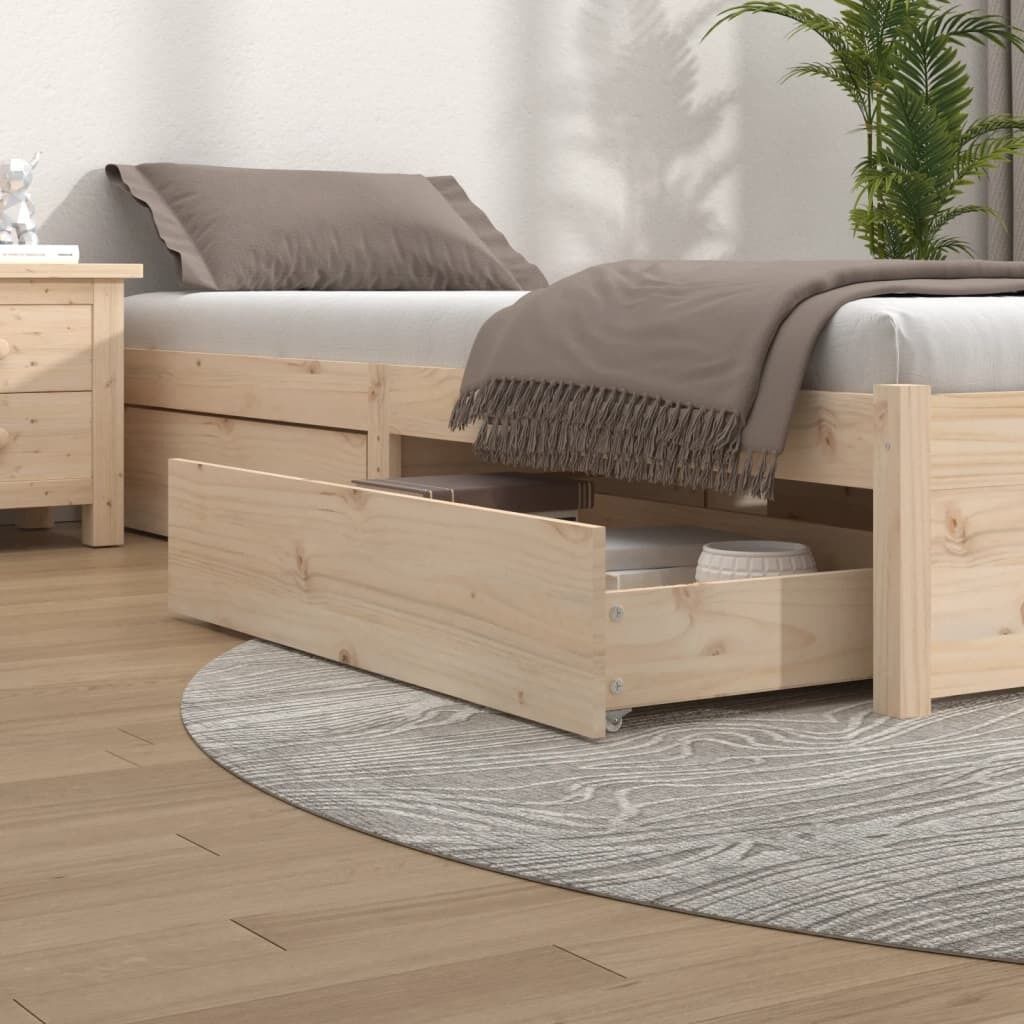 Bed Drawers 4 pcs Solid Wood Pine Bed Drawers 4 pcs Solid Wood Pine