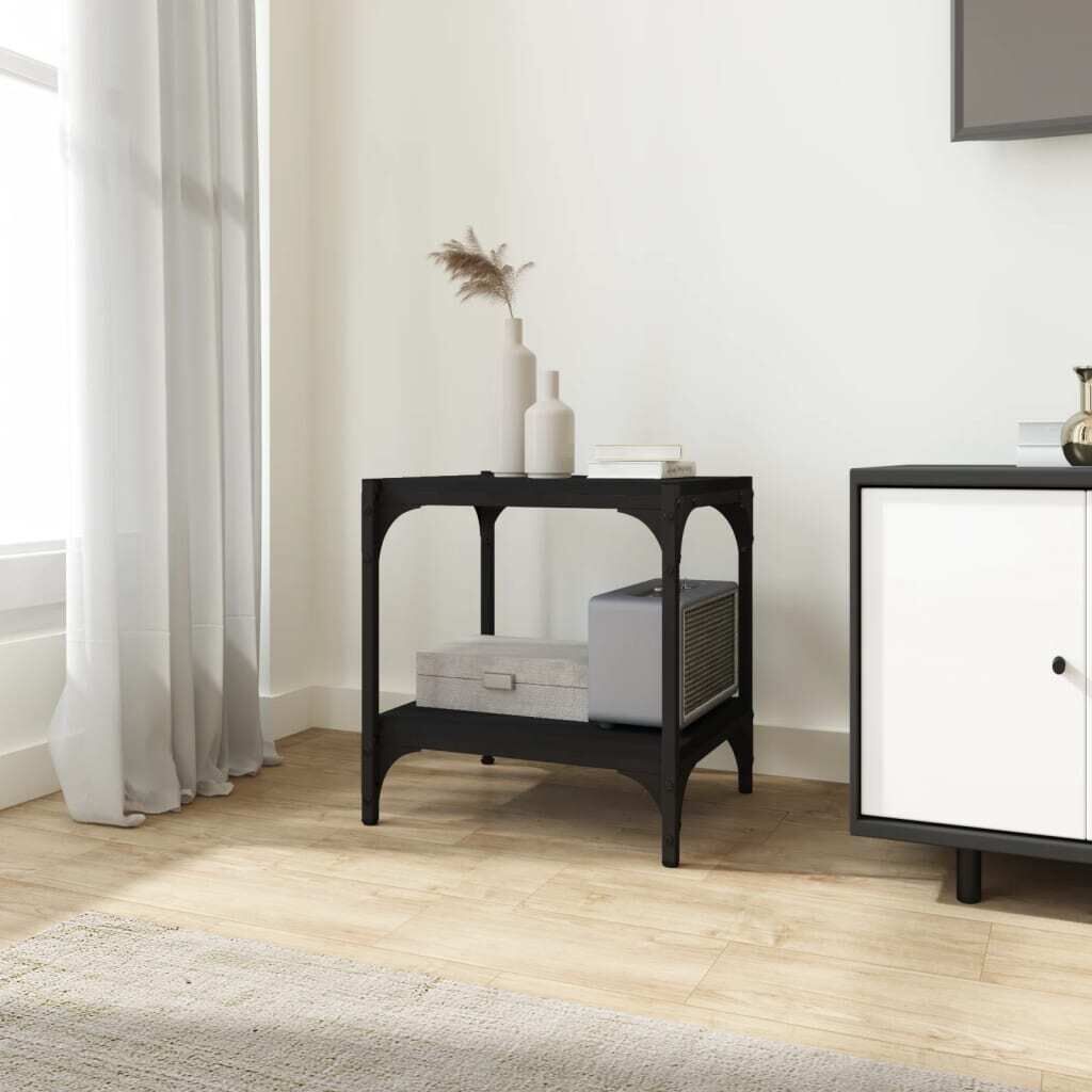 Elsmere TV Cabinet Engineered Wood and Steel Elsmere TV Cabinet Engineered Wood and Steel