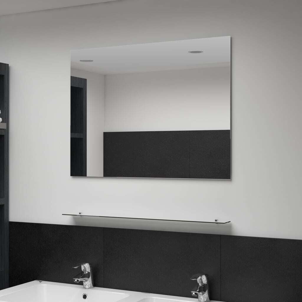 Wall Mirror with Shelf Tempered Glass Wall Mirror with Shelf Tempered Glass