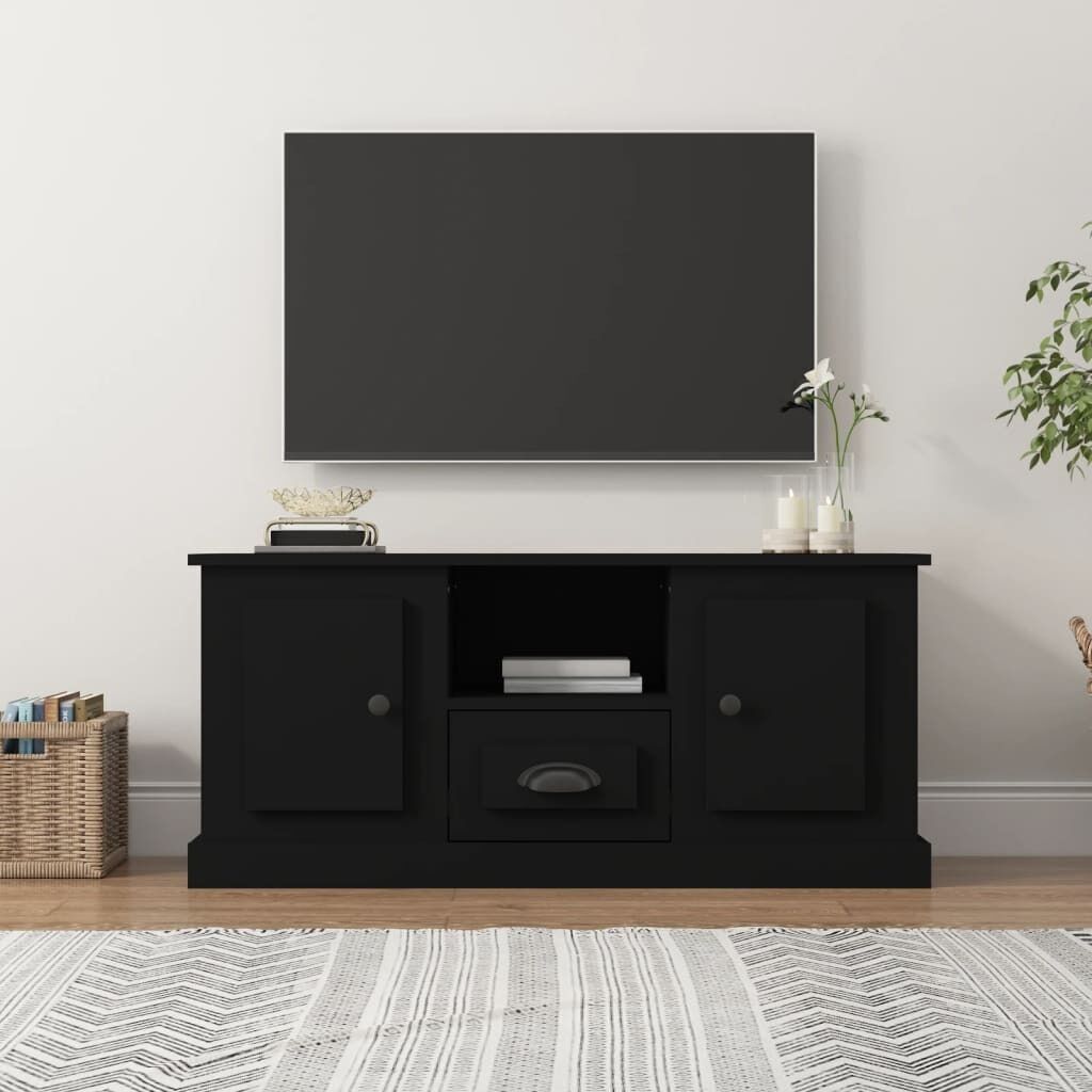 TV Cabinet White 100x35.5x45 cm Engineered Wood TV Cabinet White 100x35.5x45 cm Engineered Wood