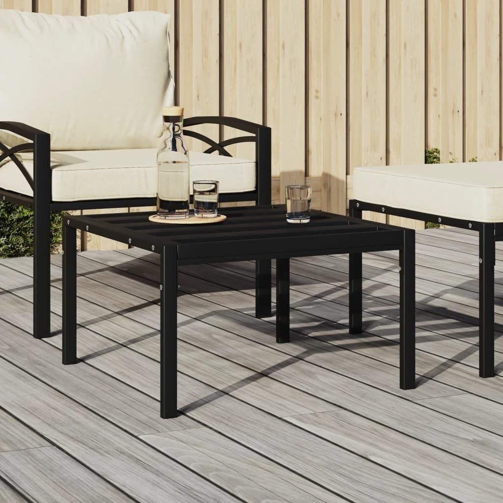 Garden Footstools with Cushions 2 pcs 60x60x35 cm Steel Garden Footstools with Cushions 2 pcs 60x60x35 cm Steel