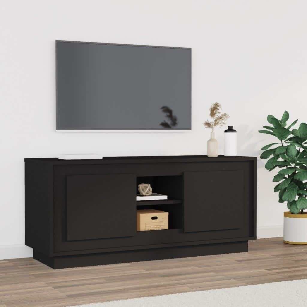 TV Cabinet White 102x35x45 cm Engineered Wood TV Cabinet White 102x35x45 cm Engineered Wood