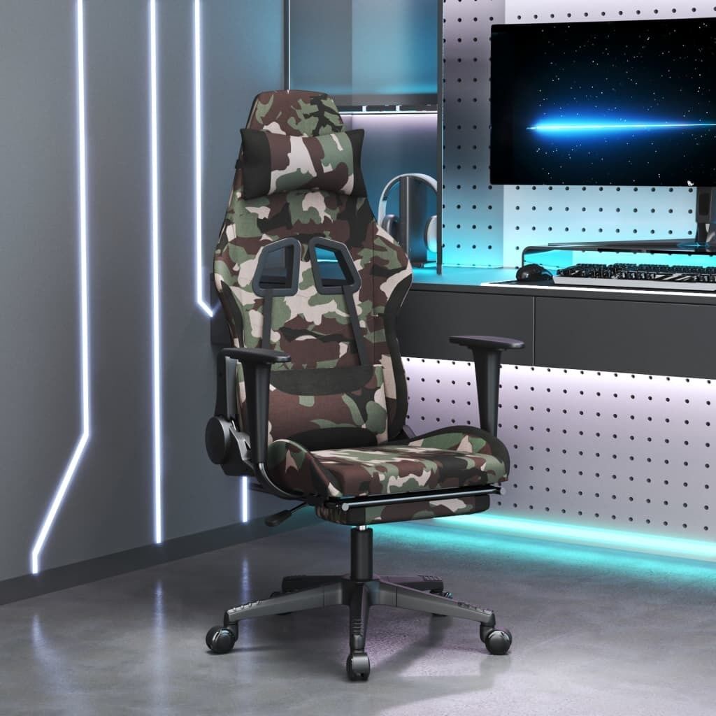 Gaming Chair with Footrest Fabric Gaming Chair with Footrest Fabric