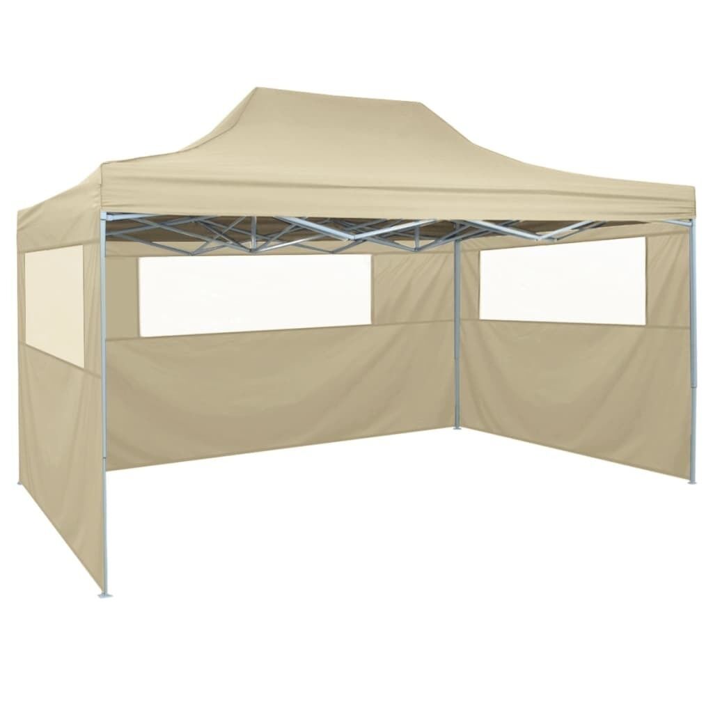 Professional Folding Party Tent with 3 Sidewalls 3x4 m Steel Professional Folding Party Tent with 3 Sidewalls 3x4 m Steel