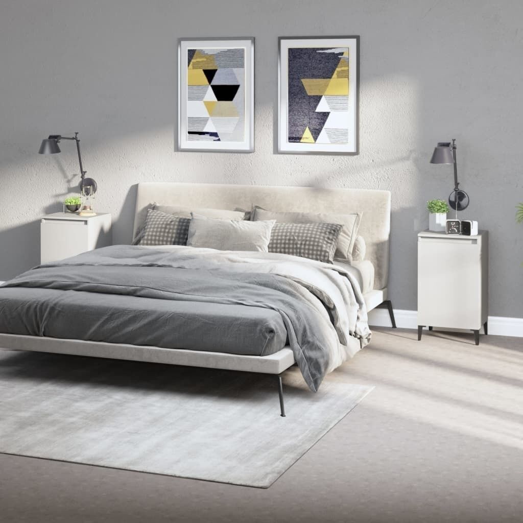 Bedside Cabinet White 40x35x70 cm Engineered Wood Bedside Cabinet White 40x35x70 cm Engineered Wood