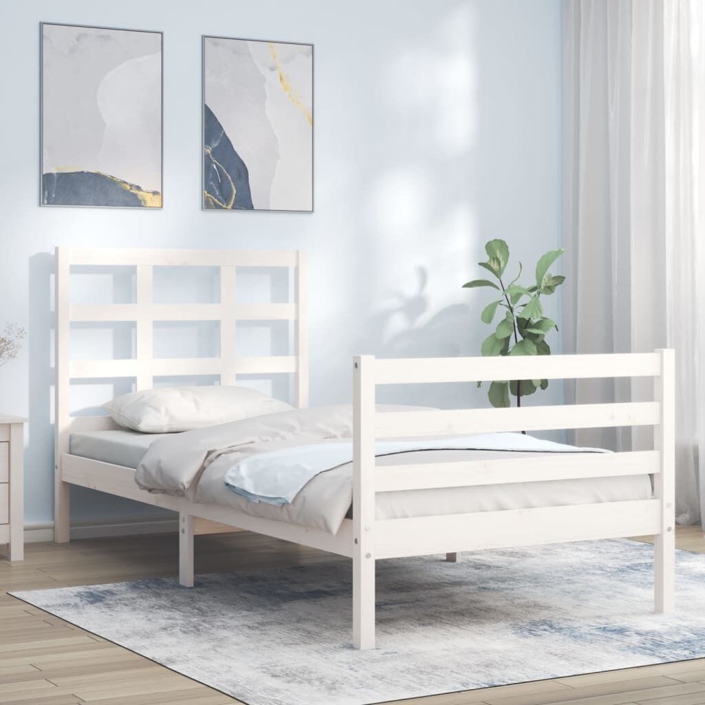 Bed Frame with Headboard Solid Wood Bed Frame with Headboard Solid Wood