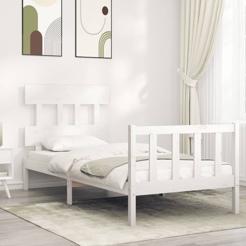 Bed Frame with Headboard Solid Wood Bed Frame with Headboard Solid Wood