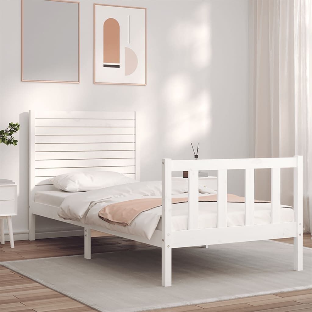 Bed Frame with Headboard Solid Wood Bed Frame with Headboard Solid Wood