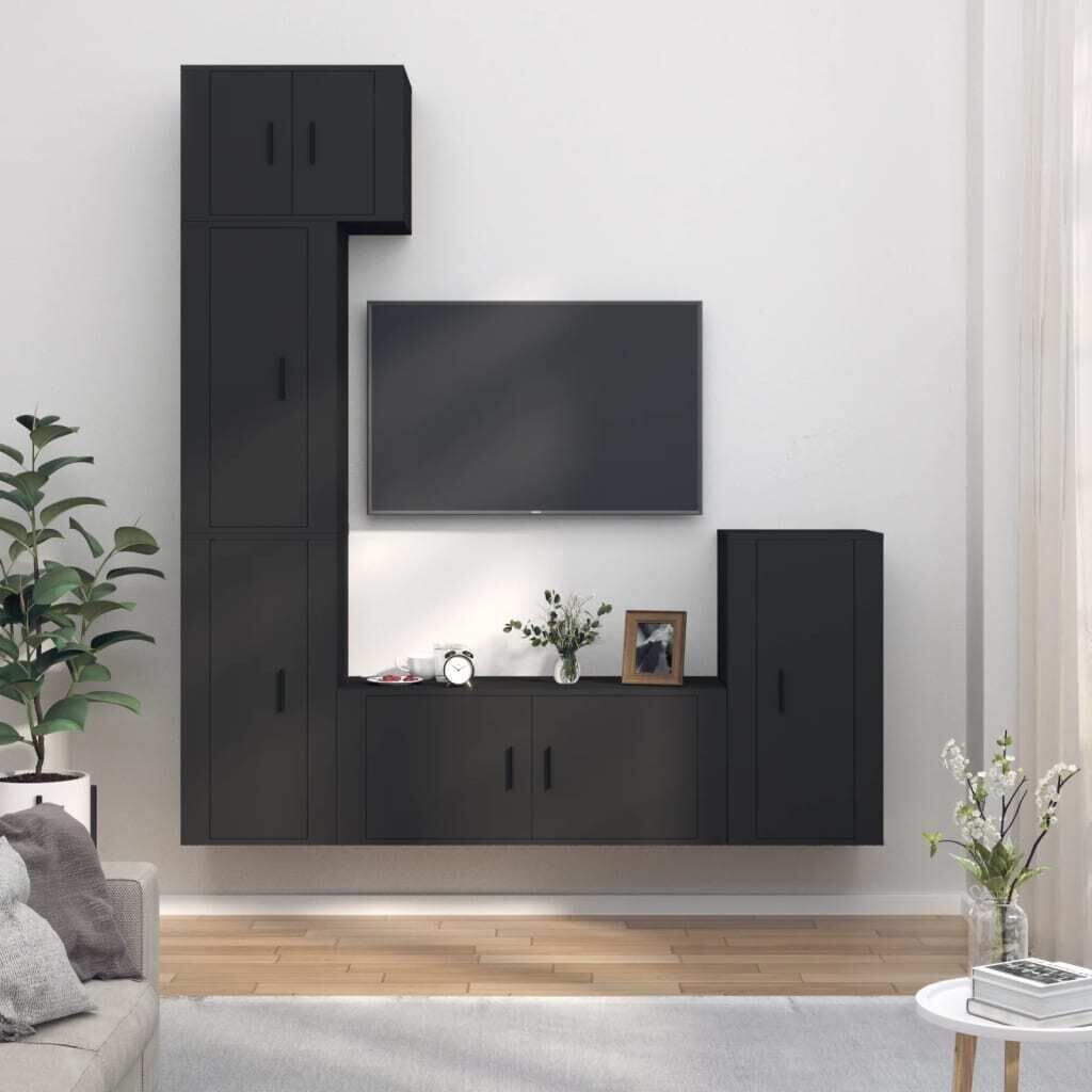 5 Piece TV Cabinet Set Engineered Wood 5 Piece TV Cabinet Set Engineered Wood
