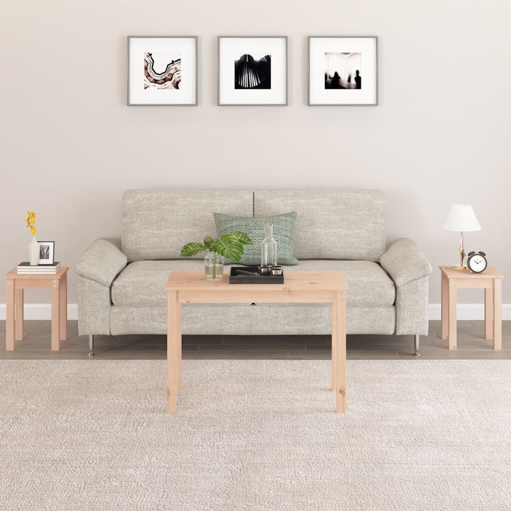 Nesting Tables 3 pcs Solid Wood Pine Nesting Tables 3 pcs Solid Wood Pine