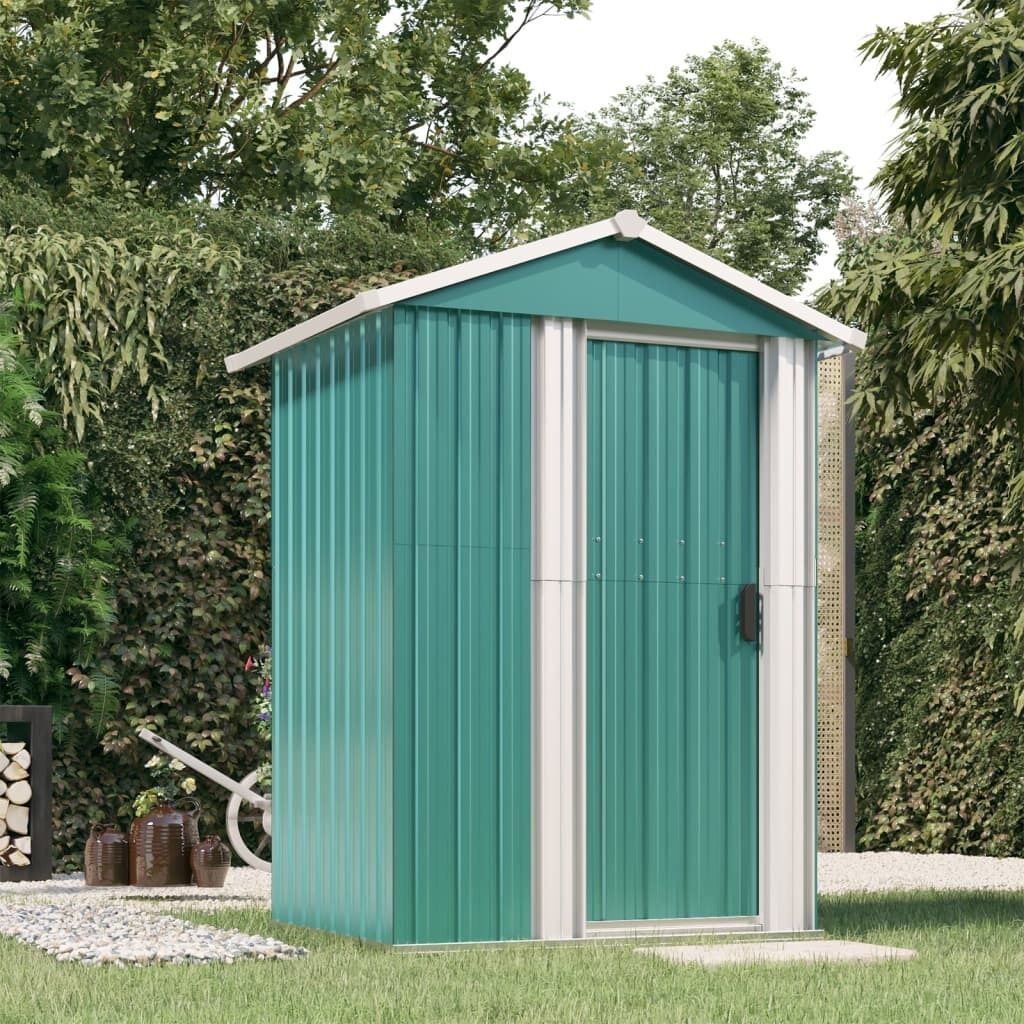 Garden Shed 126x97.5x177 cm Galvanised Steel Garden Shed 126x97.5x177 cm Galvanised Steel