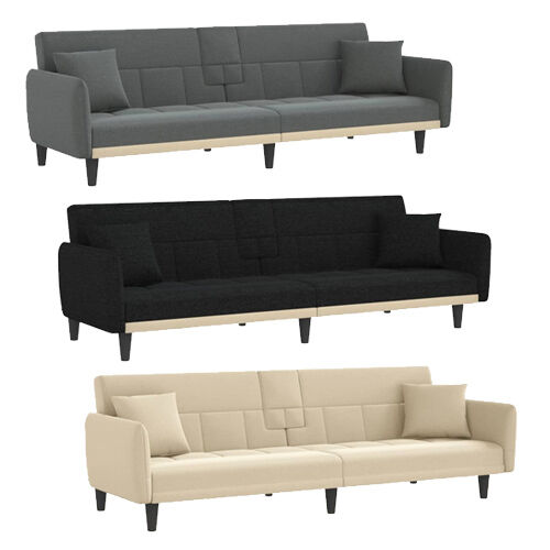 Sofa Bed with Cup Holders Fabric Sofa Bed with Cup Holders Fabric