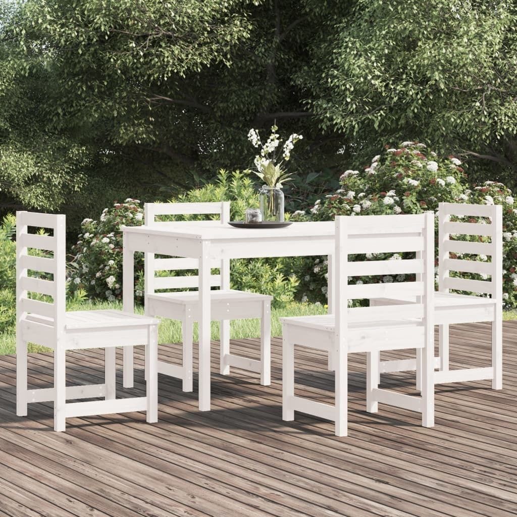 5 Piece Garden Dining Set Solid Pine Wood 5 Piece Garden Dining Set Solid Pine Wood