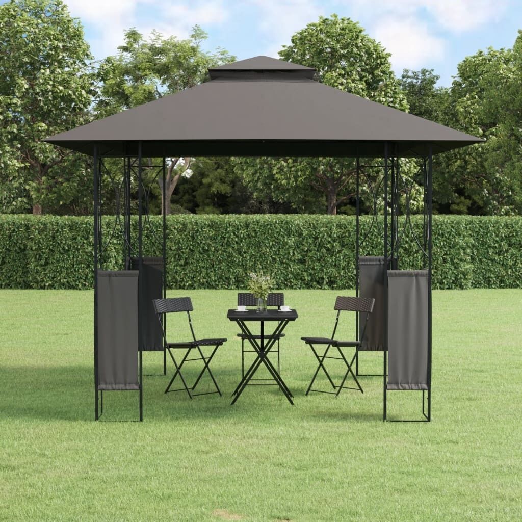 Gazebo with Roof Anthracite Steel Gazebo with Roof Anthracite Steel