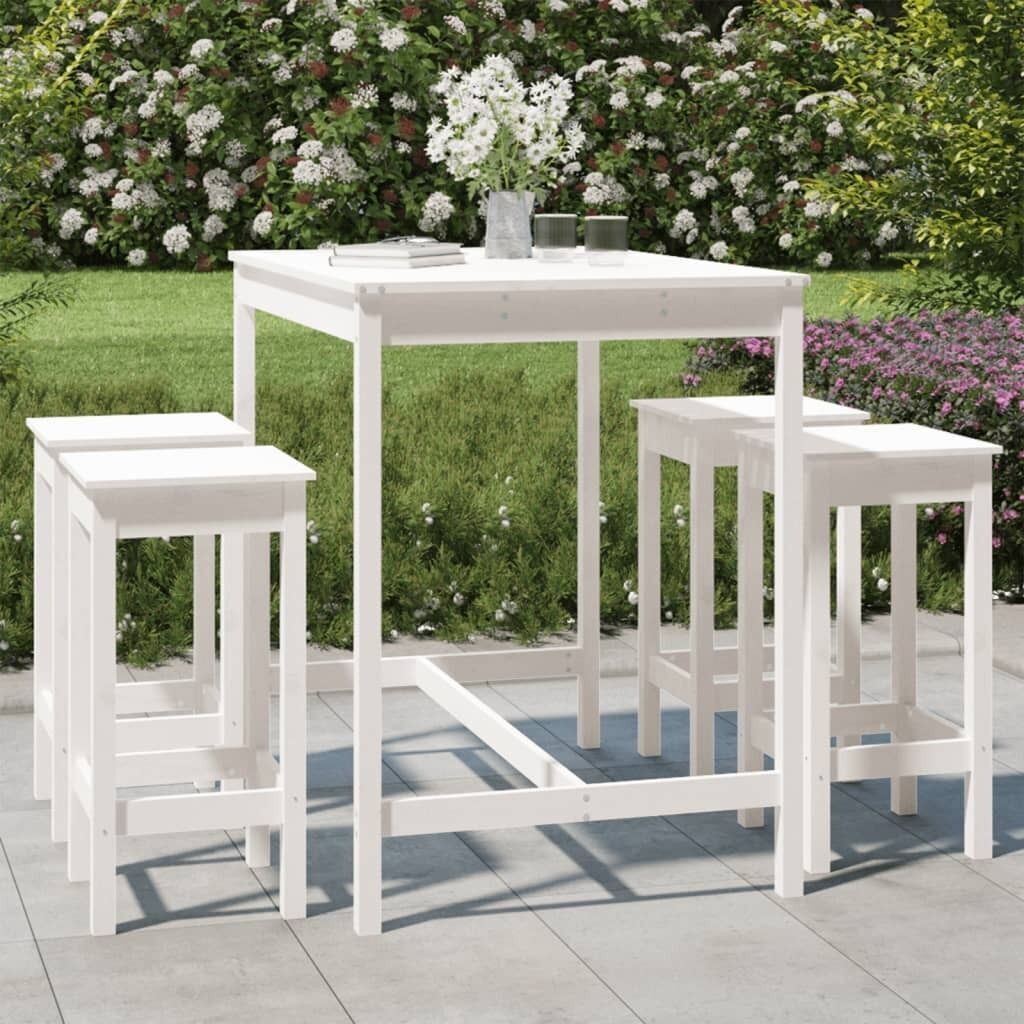 5 Piece Garden Bar Set Solid Pine Wood 5 Piece Garden Bar Set Solid Pine Wood