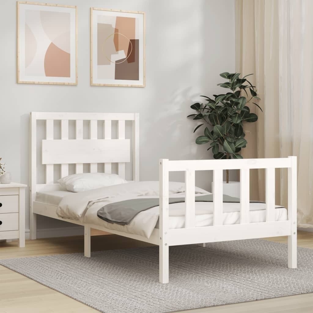 Bed Frame with Headboard Solid Wood Bed Frame with Headboard Solid Wood