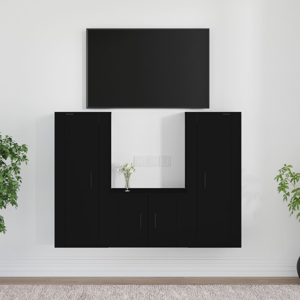 3 Piece TV Cabinet Set Engineered Wood 3 Piece TV Cabinet Set Engineered Wood