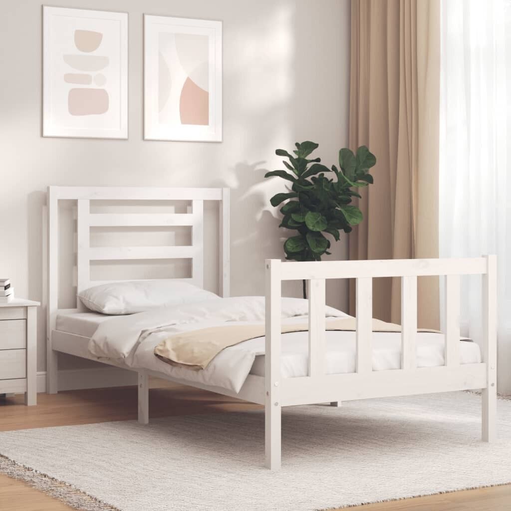 Bed Frame with Headboard Solid Wood Bed Frame with Headboard Solid Wood