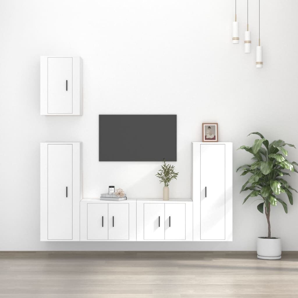 5 Piece TV Cabinet Set Engineered Wood 5 Piece TV Cabinet Set Engineered Wood