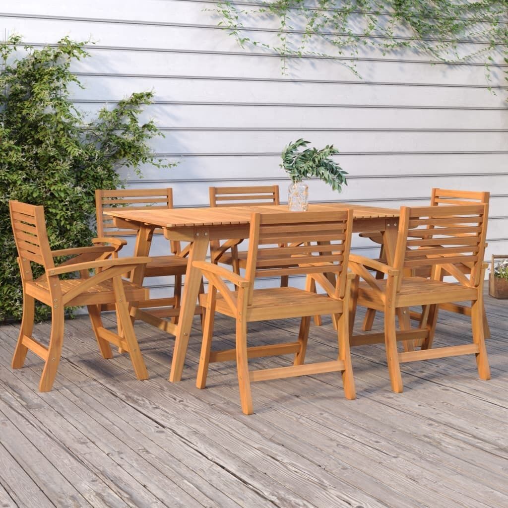 Garden Dining Set Solid Wood Acacia Garden Dining Set Solid Wood Acacia