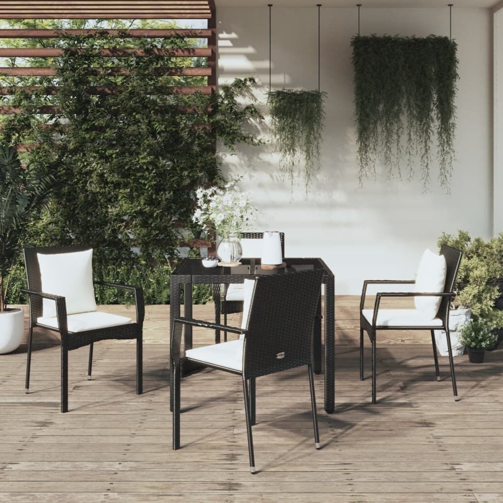Garden Dining Set with Cushions Poly Rattan Garden Dining Set with Cushions Poly Rattan