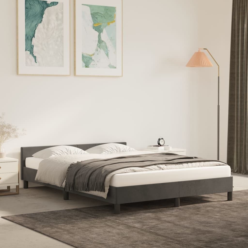 Bed Frame with Headboard Velvet Bed Frame with Headboard Velvet