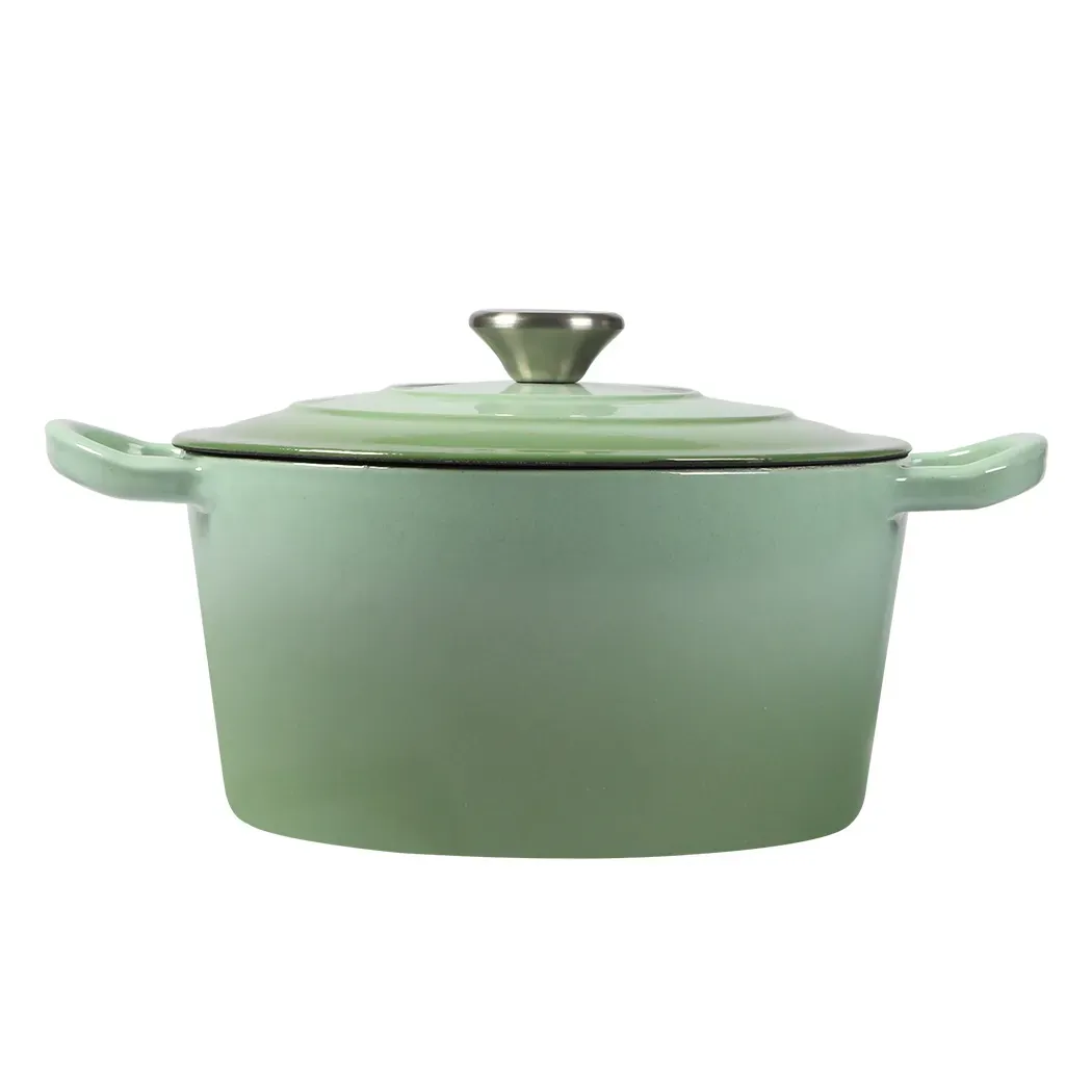 4L Enamel Dutch Oven Pot in Green Colour 4L Enamel Dutch Oven Pot in Green Colour