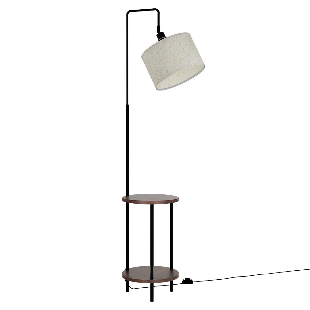 Artiss Floor Lamp 2 Tier Shelf Storage LED Light Stand Home Room Adjustable Head Artiss Floor Lamp 2 Tier Shelf Storage LED Light Stand Home Room Adjustable Head