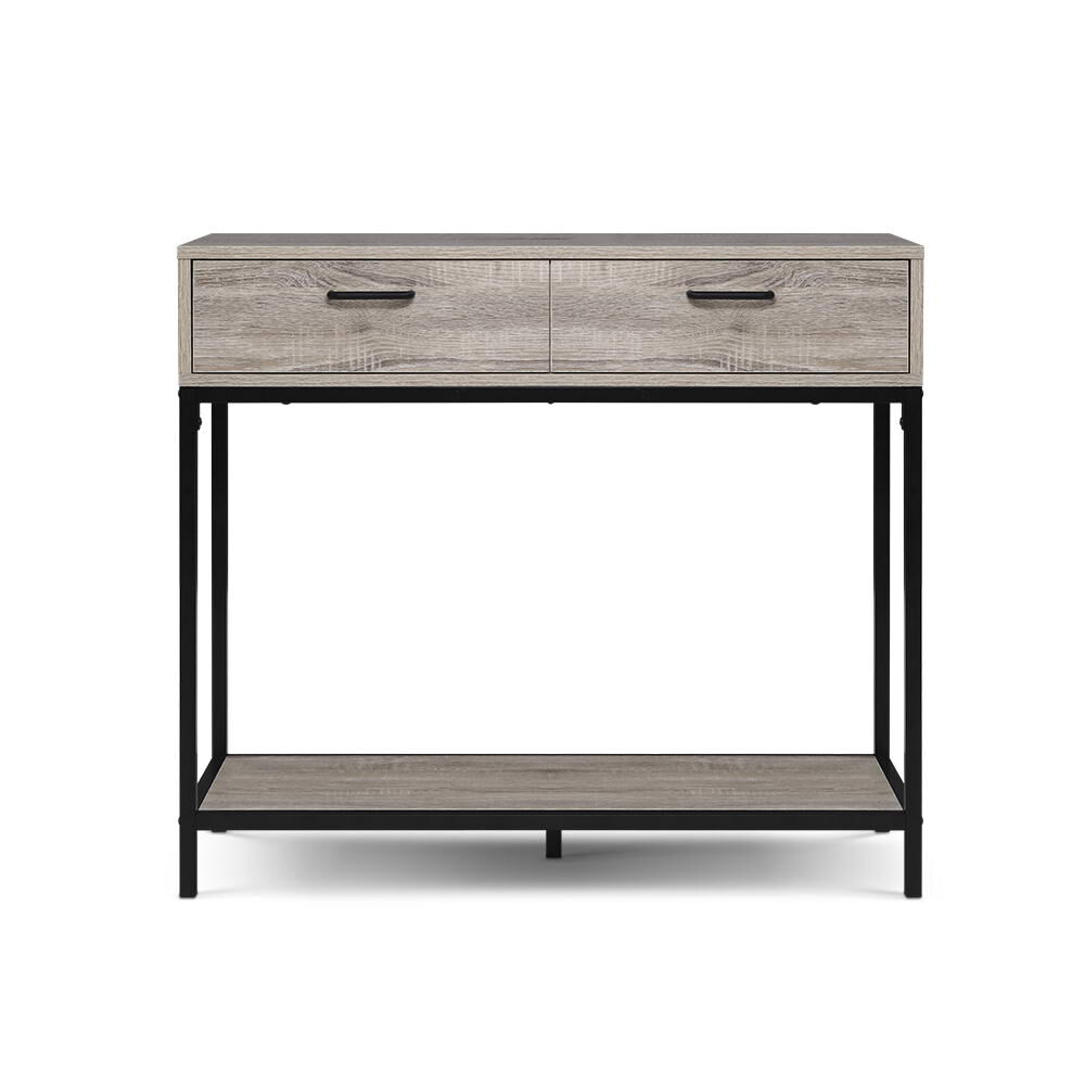 Hallway Console Table Hall Side Entry Display Desk Drawer Storage Oak Hallway Console Table Hall Side Entry Display Desk Drawer Storage Oak