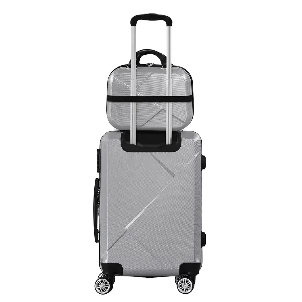 2pcs 20"Travel Luggage Set Grey 2pcs 20"Travel Luggage Set Grey