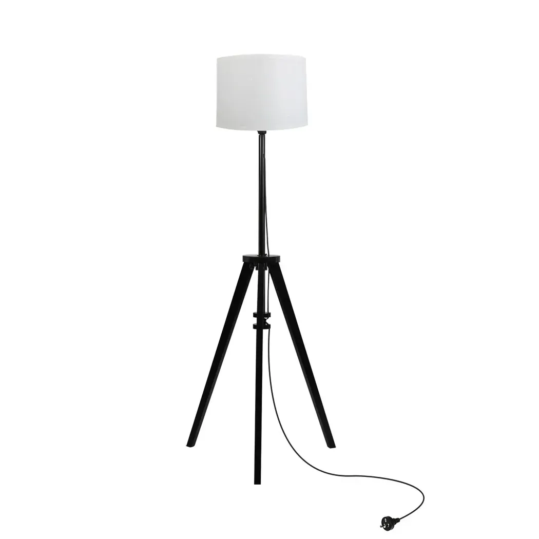 Wooden Floor Lamp Modern Tripod Black Wooden Floor Lamp Modern Tripod Black