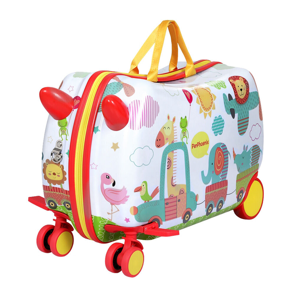 Wanderlite 17" Kids Ride On Luggage Children Suitcase Trolley Travel Zoo Wanderlite 17" Kids Ride On Luggage Children Suitcase Trolley Travel Zoo