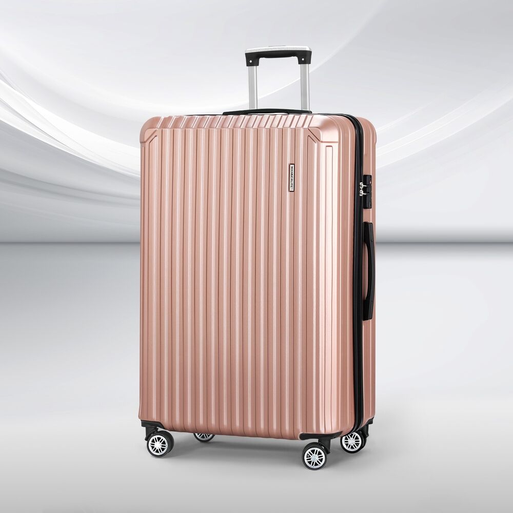 Wanderlite 28'' Luggage Travel Suitcase Set TSA Carry On Hard Case Rose Gold Wanderlite 28'' Luggage Travel Suitcase Set TSA Carry On Hard Case Rose Gold