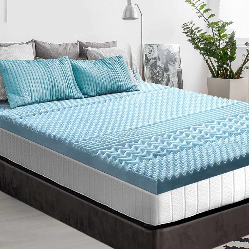 Giselle Memory Foam Mattress Topper 7-Zone 8cm King Single Giselle Memory Foam Mattress Topper 7-Zone 8cm King Single