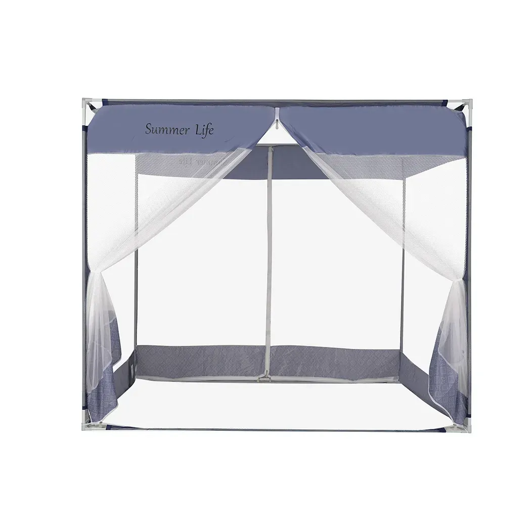 Mosquito Bed Nets Foldable Canopy Square Blue Mosquito Bed Nets Foldable Canopy Square Blue