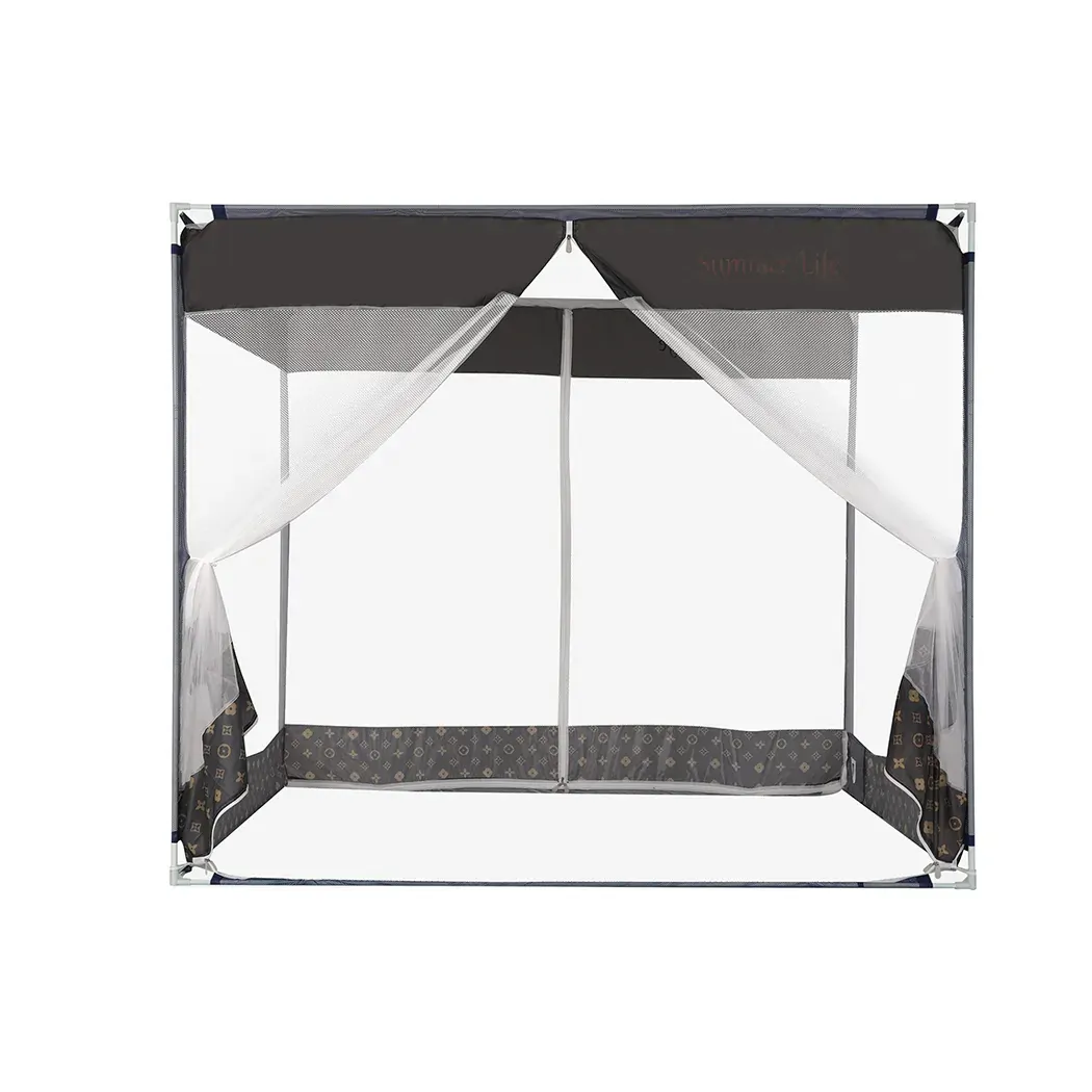 Mosquito Bed Nets Foldable Canopy Square Grey Mosquito Bed Nets Foldable Canopy Square Grey
