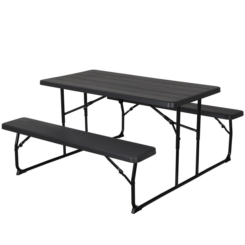 Gardeon 3 PCS Outdoor Furniture Dining Set Lounge Setting Patio HDPE Bench Gardeon 3 PCS Outdoor Furniture Dining Set Lounge Setting Patio HDPE Bench