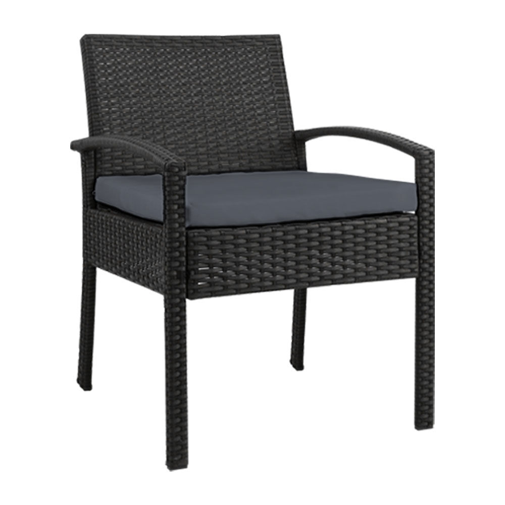 Gardeon Outdoor Dining Chairs Patio Furniture Rattan Lounge Chair Cushion Felix Gardeon Outdoor Dining Chairs Patio Furniture Rattan Lounge Chair Cushion Felix