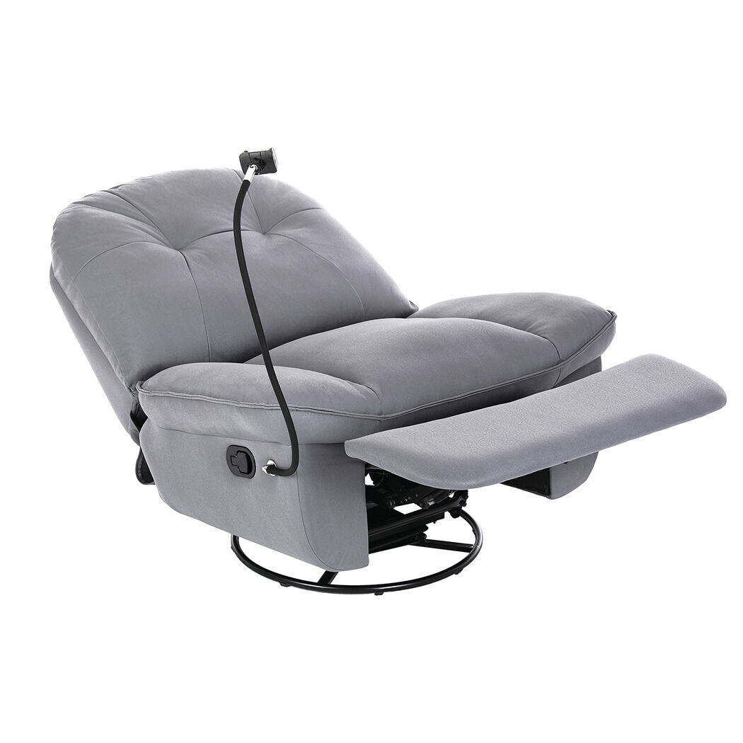 Recliner Chair Lounge 360?Swivel Black Recliner Chair Lounge 360?Swivel Black
