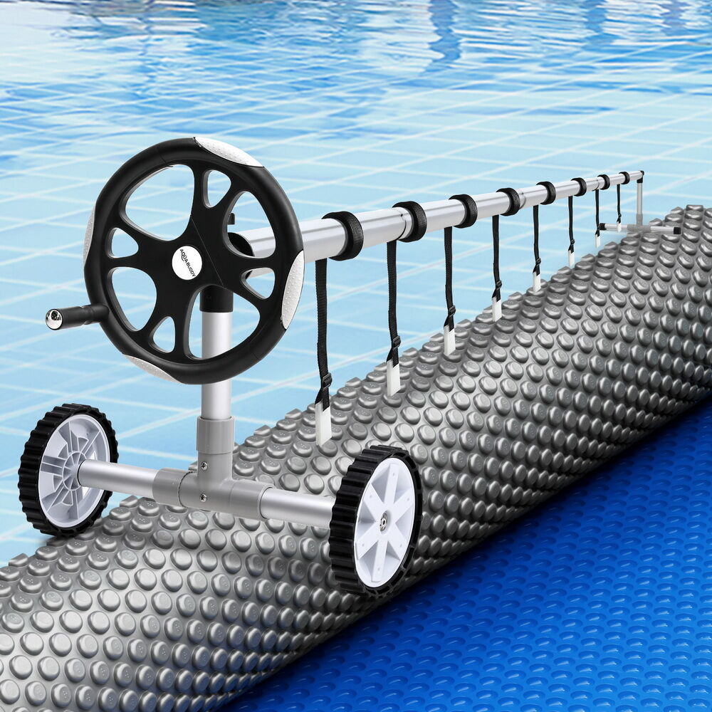 Aquabuddy Pool Cover 600 Micron 11x6.2m w/ Roller 6.55m Swimming Pools Solar Blanket Aquabuddy Pool Cover 600 Micron 11x6.2m w/ Roller 6.55m Swimming Pools Solar Blanket