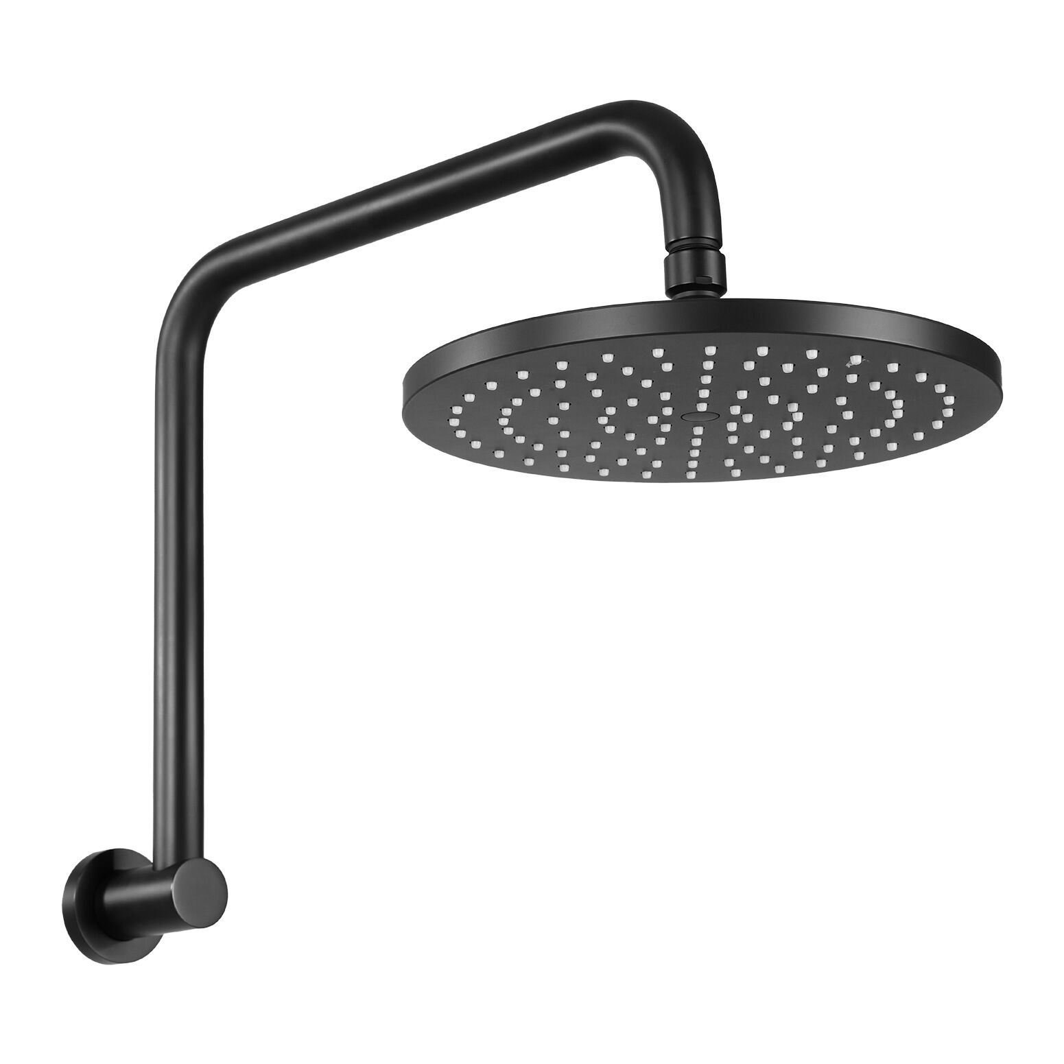9'' Rain Shower Head Overhead High-pressure Swivel Black 9'' Rain Shower Head Overhead High-pressure Swivel Black