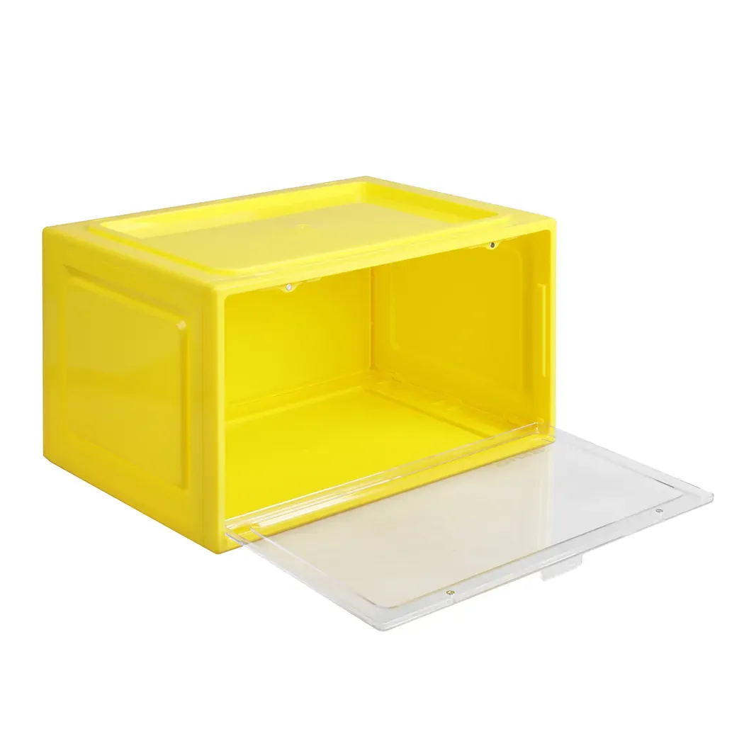 Sneaker Display Case Clear Shoe Yellow Sneaker Display Case Clear Shoe Yellow