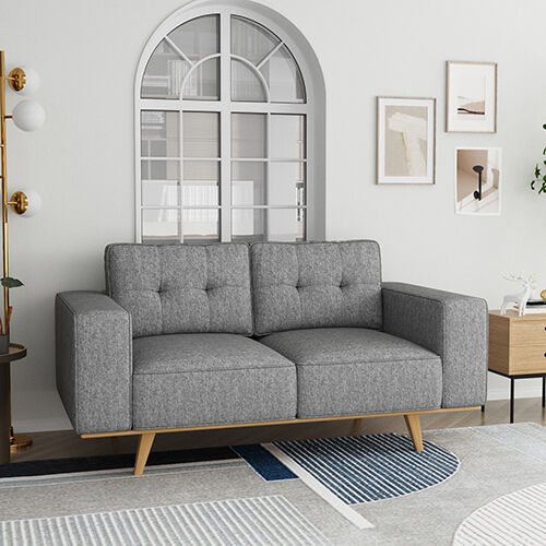 Dallas sofa Fabric 2 Seater Grey Dallas sofa Fabric 2 Seater Grey