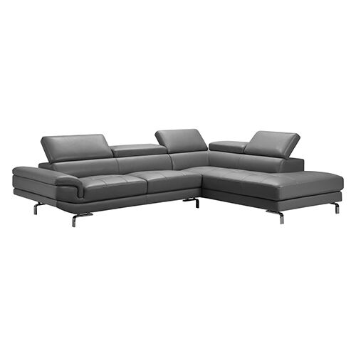 Vienna Sofa Faux Leather 5 Seater Grey Vienna Sofa Faux Leather 5 Seater Grey