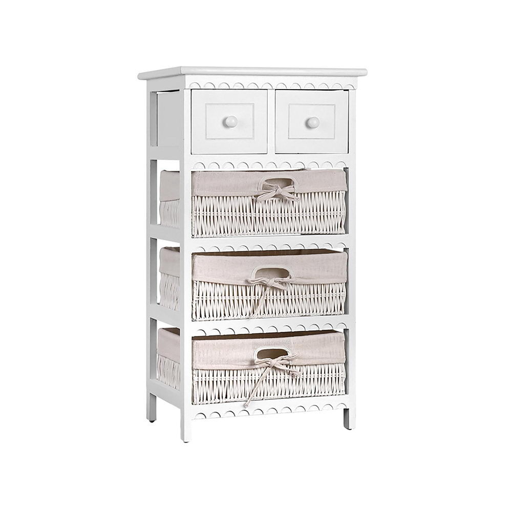 2 Chest of Drawers with 3 Baskets - ELIOT 2 Chest of Drawers with 3 Baskets - ELIOT