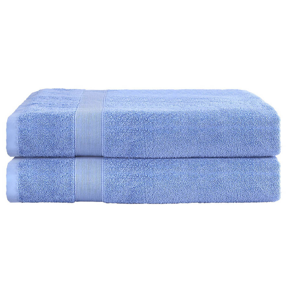 2 Pack Bath Sheets Set Cotton Extra Large Towel Blue 2 Pack Bath Sheets Set Cotton Extra Large Towel Blue