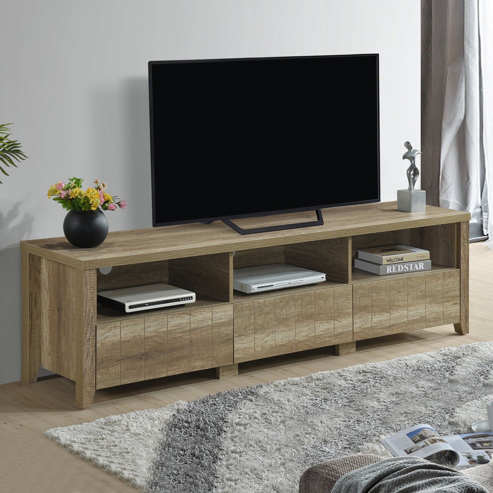 Cielo TV Cabinet Oak Cielo TV Cabinet Oak