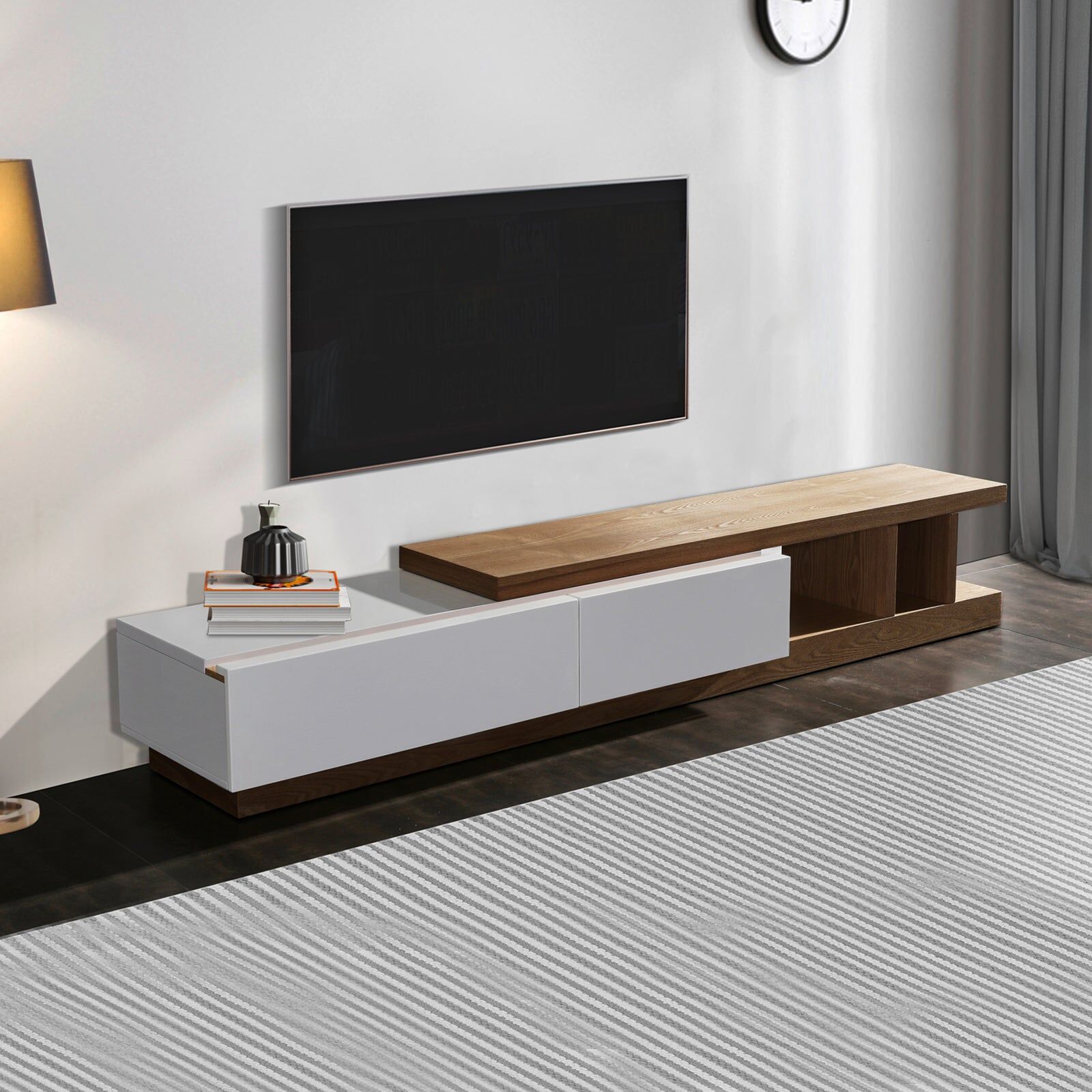 Grandora TV Cabinet White Ash Colour Grandora TV Cabinet White Ash Colour