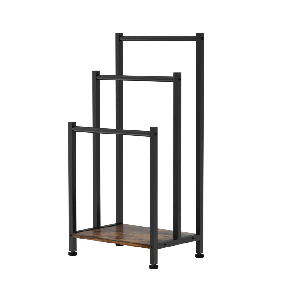 3 Tier Towel Rack Rail Freestanding Holder Bathroom Organizer Laundry Drying Bar 3 Tier Towel Rack Rail Freestanding Holder Bathroom Organizer Laundry Drying Bar
