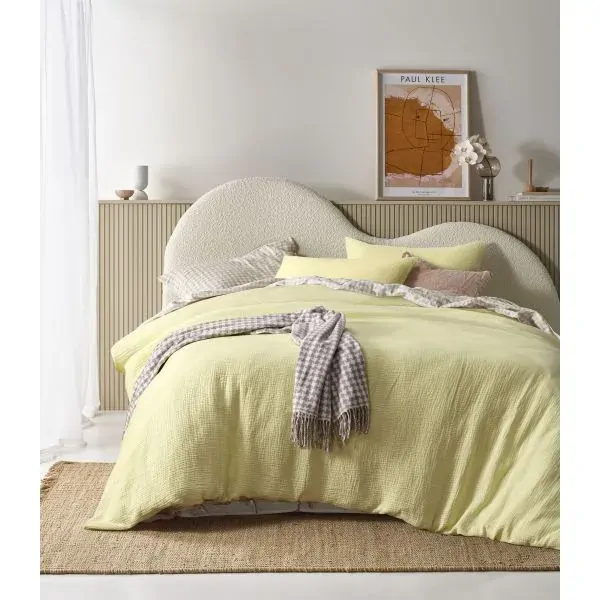 Hugo Butter Quilt Cover by Vintage Design Homeware Queen Hugo Butter Quilt Cover by Vintage Design Homeware Queen
